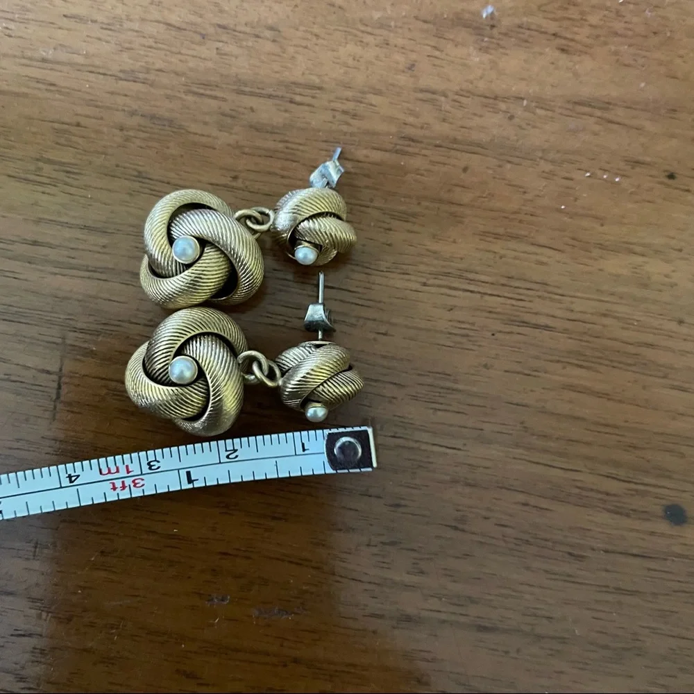 Vintage gold earrings